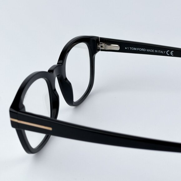 Tom Ford Men BRAND NEW Eyeglasses Black Clear Blue Light Block Square FT5808 001 - Picture 8 of 10